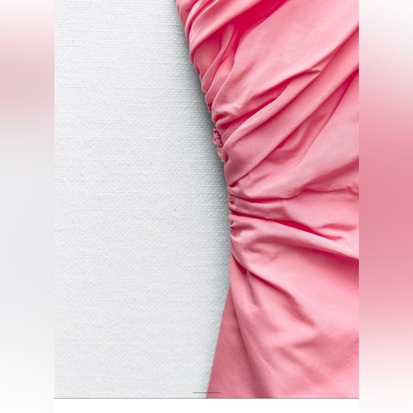 ZARA TAFFETA BOW TOP - Picture 7 of 9